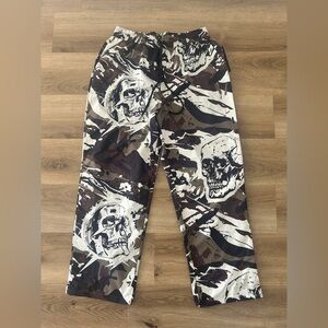 Rebel Vengeance Loose Fit Wind Pants Skull Camo – Rare, NWT (Sizes S, M, L)